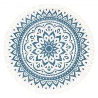 Meinl MMR1NB - Meditation Rug, Floral Design, Navy Blue 