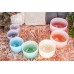 Meinl CSBCSETCHA - Color-Frosted Crystal Singing Bowls