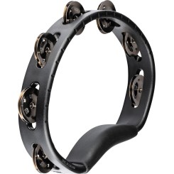 Meinl HTBK - Molded ABS Single-Row Tambourine - Black 