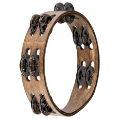 Meinl CTA2WB - 8" Wood Tambourine, Walnut Brown, Stainless Steel jingles Meinl CTA2WB - 8" Wood Tambourine, Walnut Brown, Stainless Steel jingles