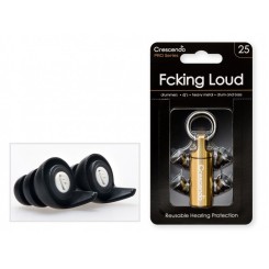 Crescendo Pro Fcking Loud 25 - CRE-PRO25 - Flat Damping Filters - Protection SNR 20dB